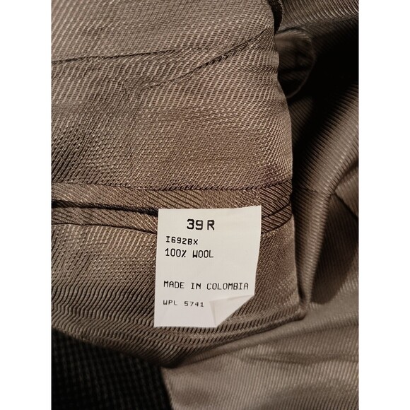 Oscar De La Renta Blazer Jacket Size 39R Brown - Picture 9 of 12